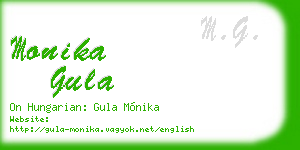 monika gula business card